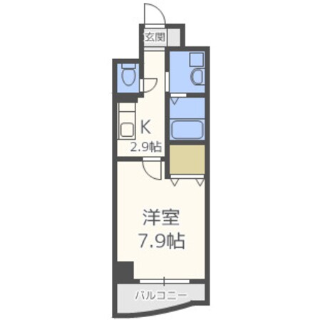 イカルス日本橋の物件間取画像